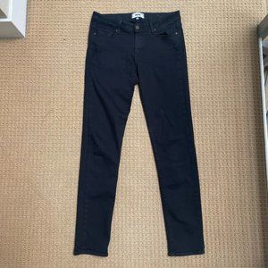 Paige Skyline Skinny Black Jeans Size 29